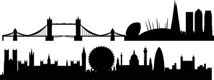 london skyline wall sticker by leonora hammond | notonthehighstreet.com