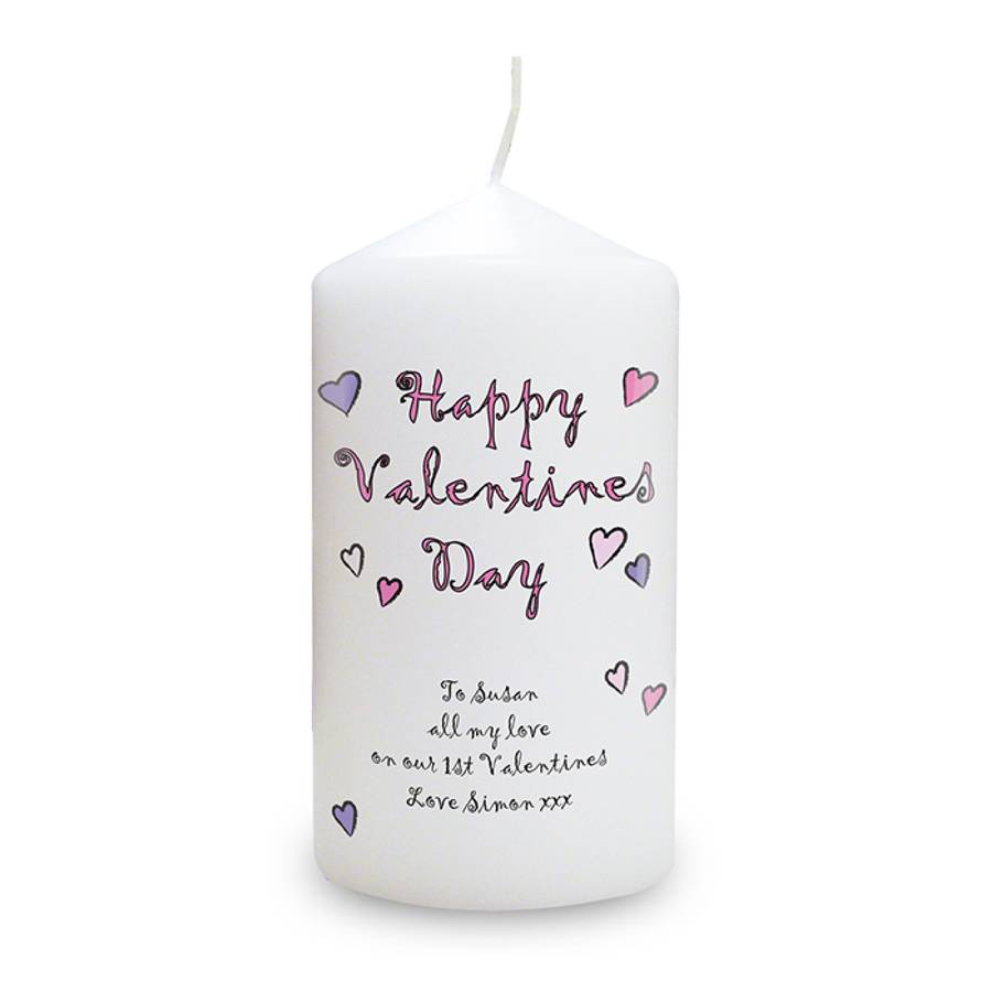 Personalised Valentines Day Candle By Sassy Bloom As seen on TV