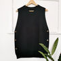 Oslo Knitted Vest Black, thumbnail 1 of 6