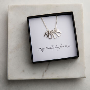Personalised Silver Plated Name Necklace, 2 of 4