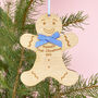 First Christmas 2023 Gingerbread Man Tree Decoration, thumbnail 1 of 2
