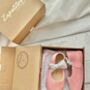 Rosa Silver Suede Baby Shoes With Keepsake Box, thumbnail 2 of 5