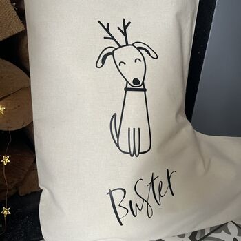 Personalised Dog Christmas Stocking, 3 of 3