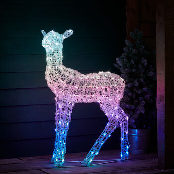 Twinkly Smart LED Outdoor Acrylic Christmas Doe Figure, 6 of 12