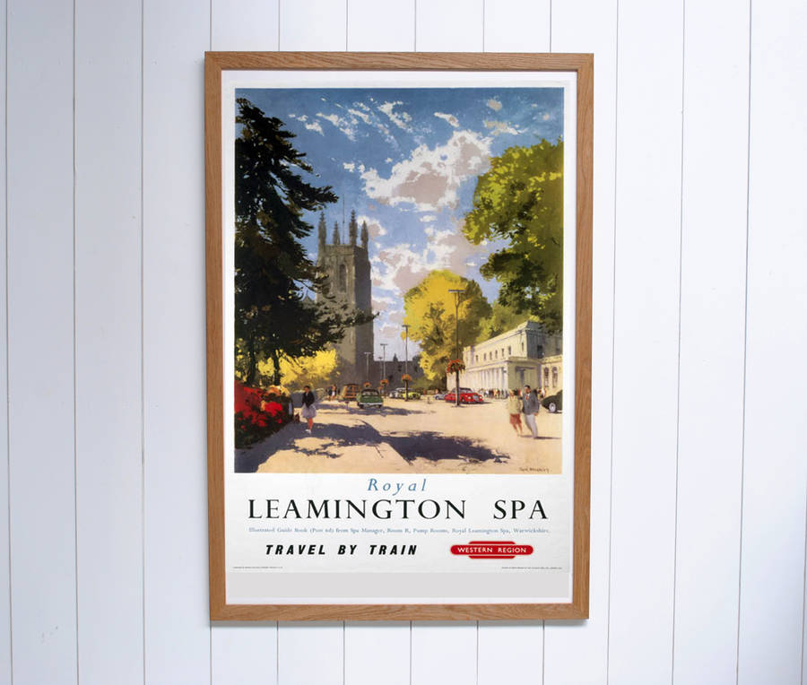 Original Leamington Spa British Railways 1950's Poster By The Poster