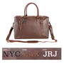 Personalised Leather Eckhart Doctor Holdall, thumbnail 3 of 8