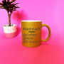 Personalised Name And Drink Ingredients Gold Mug, thumbnail 1 of 3