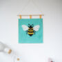 Bumblebee Punchneedle Wall Hanging, thumbnail 4 of 5