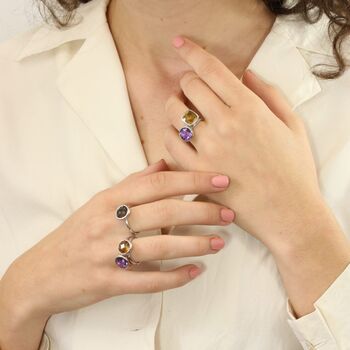 Desert Moon Quartz Ring In Sterling Silver, 2 of 4