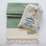 Personalised Handwoven Sofa Throw 30th Birthday Gift For Her, thumbnail 1 of 12
