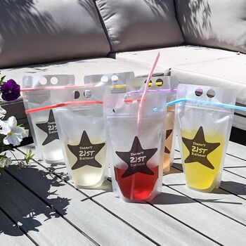 Personalised Reusable Drinks And Cocktail Pouches, 6 of 9