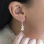 Glitterball And Pearl Earrings, thumbnail 1 of 7