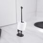 Stainless Steel Giraffe Kitchen Towel And Toilet Roll Stand, thumbnail 3 of 5