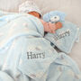 Personalised Blue Dalmatian Puppy Comforter And Blanket, thumbnail 2 of 8