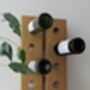 Solid Oak Wall Mounted Wine Rack Bespoke Sizes, thumbnail 7 of 11