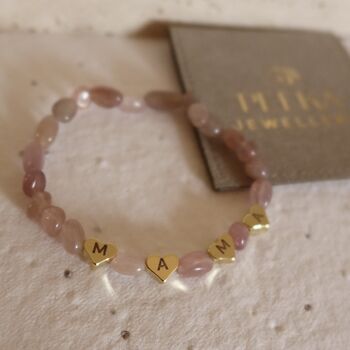 Rose Quartz 'Mama' Bracelet, 5 of 5
