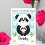 Personalised Panda Daddy Valentine's Card, thumbnail 6 of 9