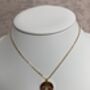Gold Plated Evil Eye Pendant Necklace, thumbnail 2 of 4