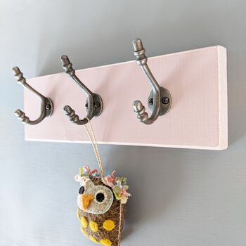 Children's Small Coat Rack Painted With Farrow And Ball, 3 of 5