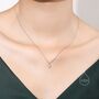 Sterling Silver Half A Carat Moissanite Diamond Single Stone Pendant Necklace, thumbnail 3 of 10