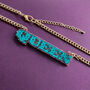 Queen Acrylic Statement Necklace, thumbnail 2 of 2