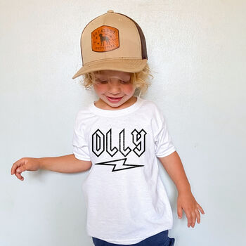 Personalised Rock And Roll Name Kids T Shirt, 2 of 4