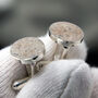 Sterling Silver Cremation Ashes Memorial Cufflinks, thumbnail 2 of 8