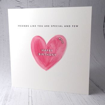 Happy Birthday Card And Candle Gift: Pink Heart, 2 of 5