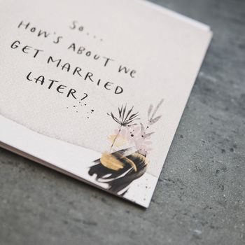 Wedding Day Card 'Get Married Later?', 3 of 4