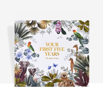Your First Five Years Jungle Edition Baby Memory Book, 2 of 9