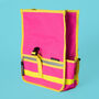 Neon Rolltop Handlebar Bag Pink, thumbnail 6 of 9