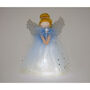 Blue Snow Fairy Light Up Angel Decoration Tree Topper, thumbnail 2 of 7
