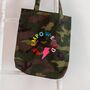 Camo Be Empowered Embroidered Tote Bag, thumbnail 4 of 4