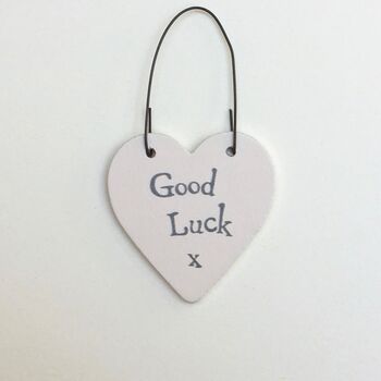 Good Luck Handmade Card ~ Heart, 2 of 3