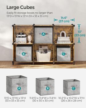 Six Cube Storage Unit Modular Plastic Organiser, 6 of 12