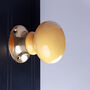 G Decor The Brassworks Edit Sand Yellow Set Of Handcrafted Ceramic Mortice Door Handles, Internal Turning Knobs For Room Doors, thumbnail 2 of 5