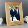 Personalised Wooden Anniversary 7x5 Photo Frame, thumbnail 3 of 3