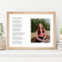 Personalised Photo Poem Girlfriend Art Print, thumbnail 1 of 10
