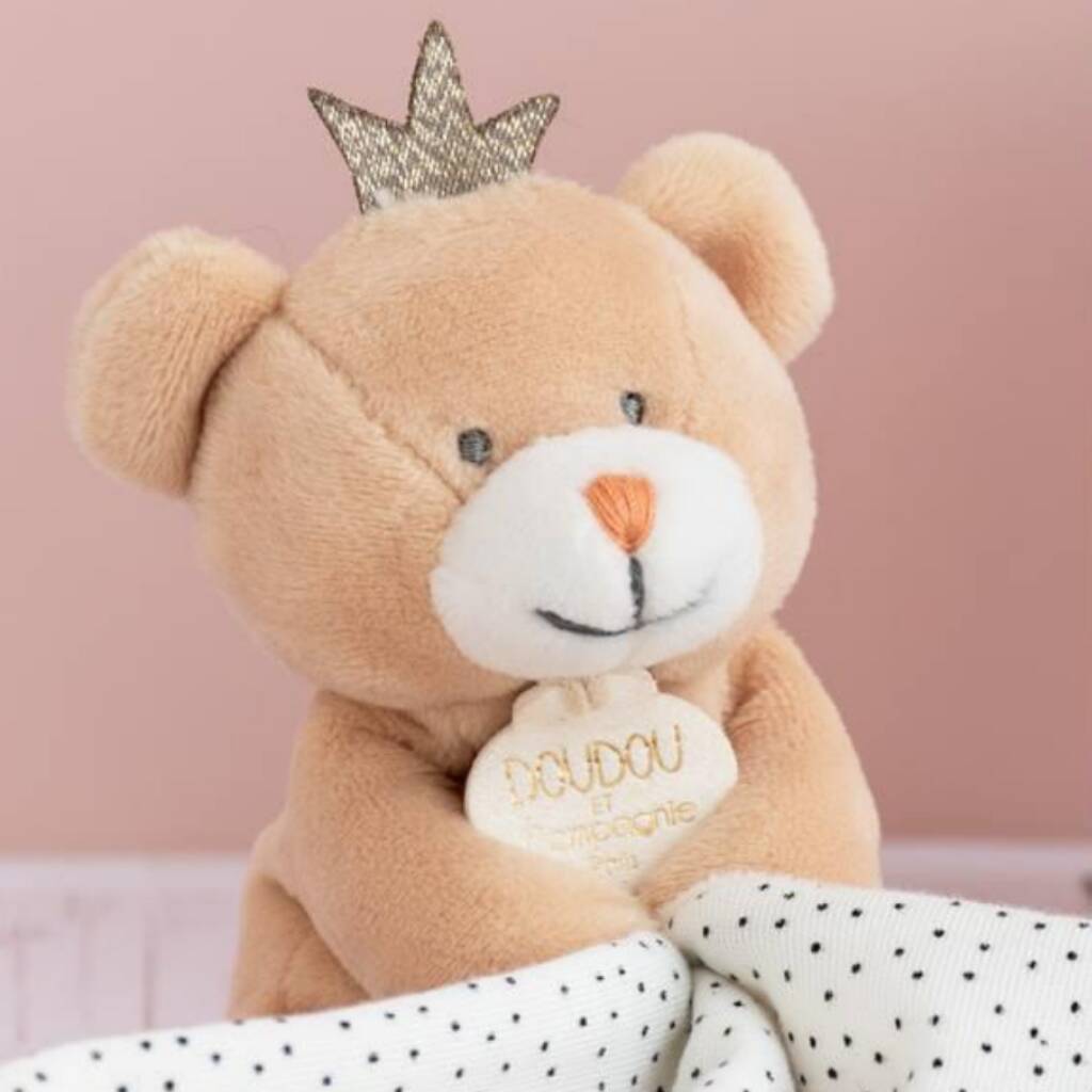 Image of Little King Bear With Newborn Comforter