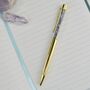 Personalised Evil Eye Notebook And Crystal Pen Gratitude Diary Planner, thumbnail 3 of 6