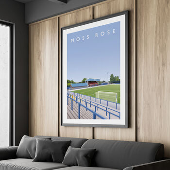 Macclesfield Moss Rose Main Stand Poster, 3 of 8