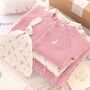 Blush Pink Baby Girls Floral Cluster Gift Set, thumbnail 7 of 12