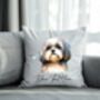 Personalised Shih Tzu Hearts Cushion Cover Gift, thumbnail 2 of 2