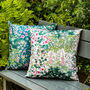 Water Resistant Outdoor Cushion Cottage Garden White, thumbnail 4 of 7