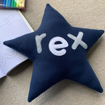 Personalised Star Nursery Cushion, 3 of 12