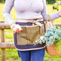 Personalised Embroidered Organic Gardening Waist Apron, thumbnail 3 of 8