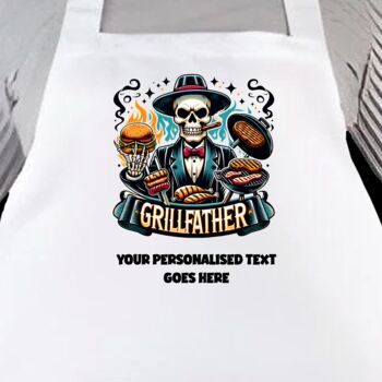 Personalised BBQ Barbecue Cooking Apron, 9 of 12