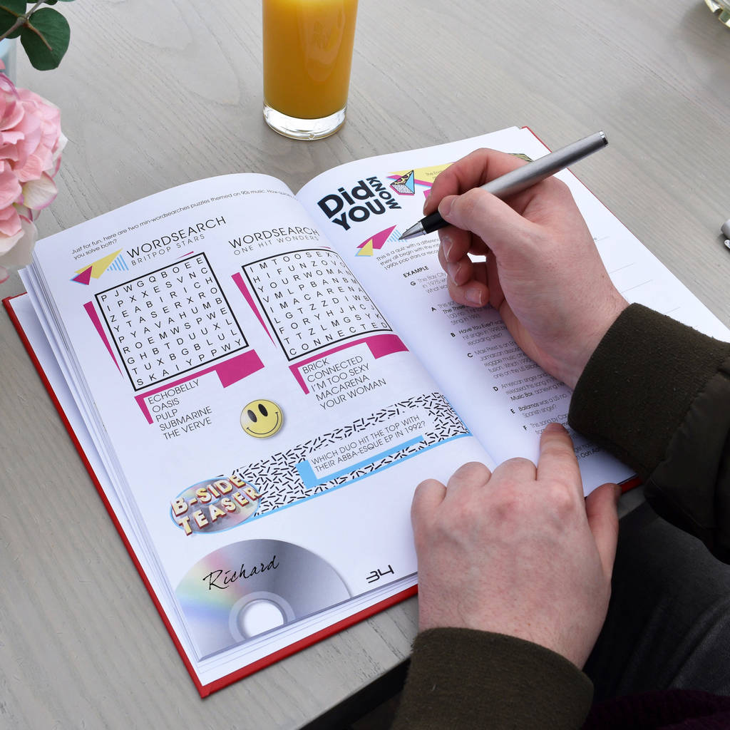 Personalised Quiz Book From Your Year By The Letteroom