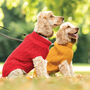 Plain Knitted Red Dog Jumper, thumbnail 2 of 6