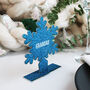 Personalised Snowflake Christmas Place Setting, thumbnail 1 of 6